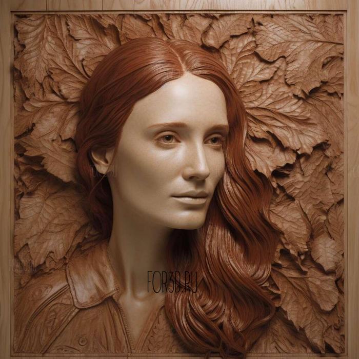 Julianne Moore 1 stl model for CNC